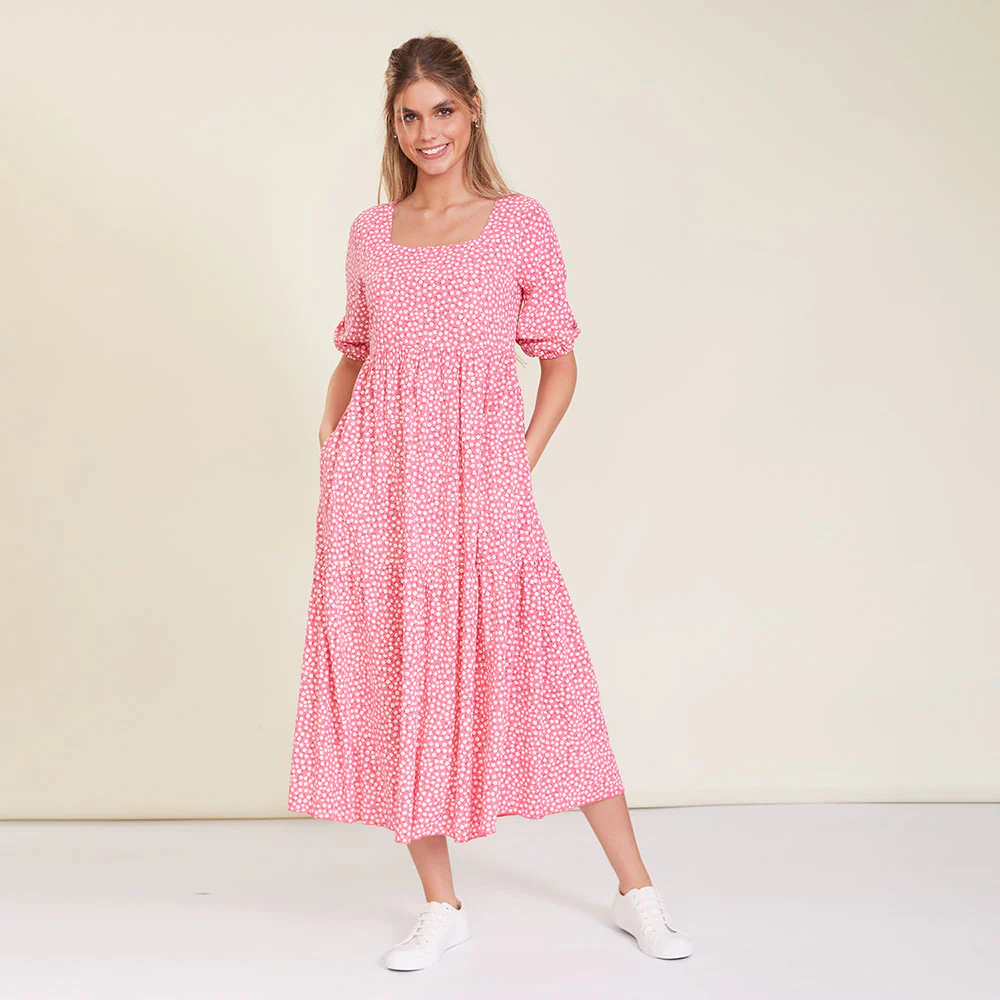 Delta Dress (Pink Floral) - Image 5