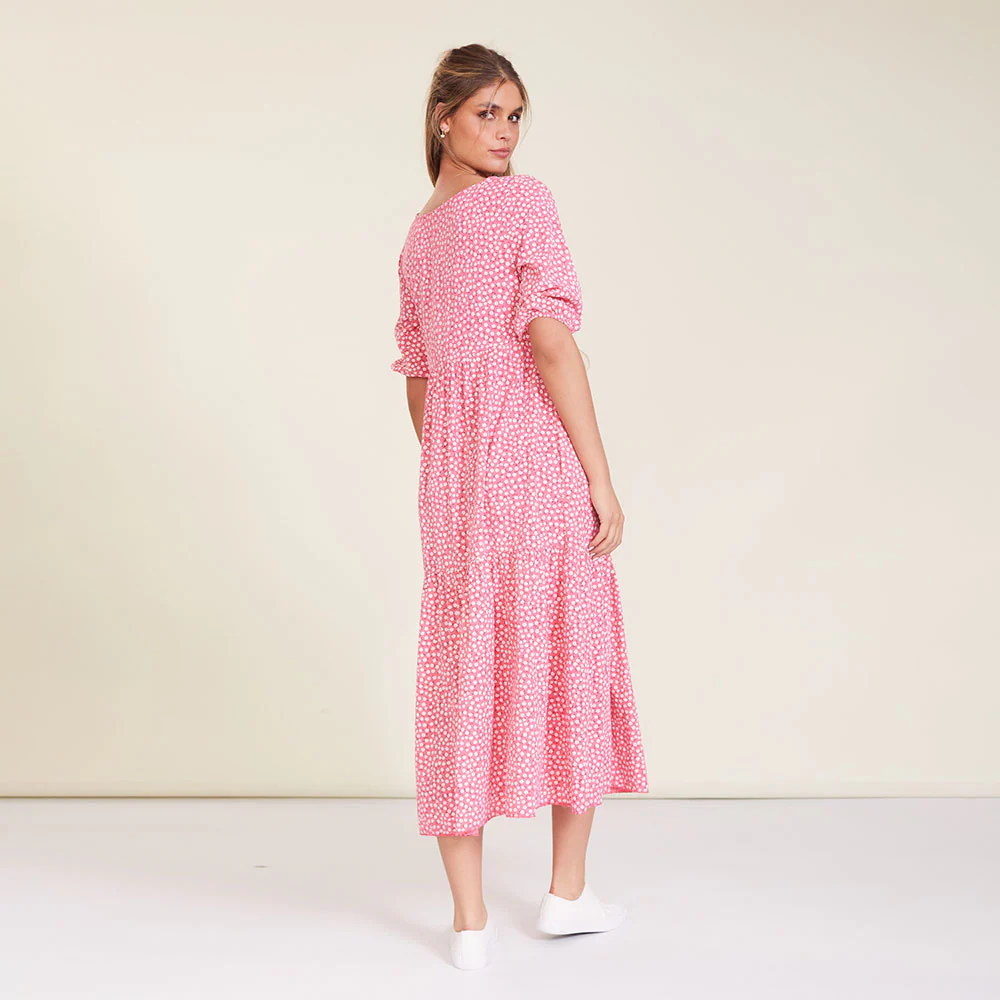 Delta Dress (Pink Floral) - Image 7