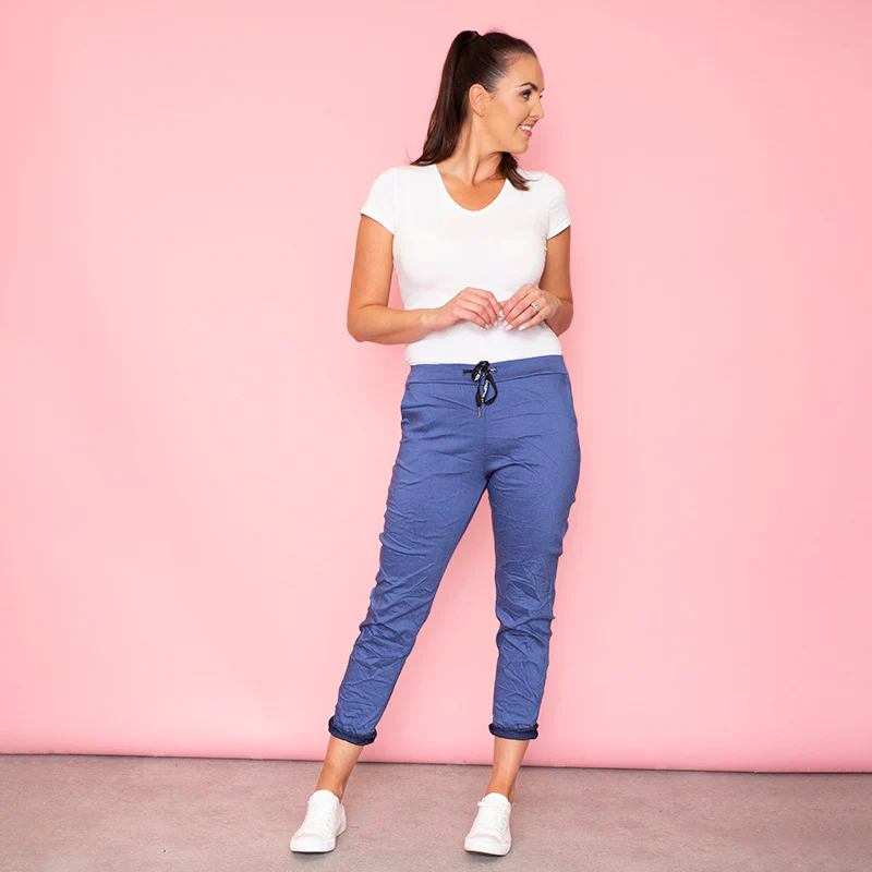 Billie Crinkle Jogger (Denim Blue) - Image 8