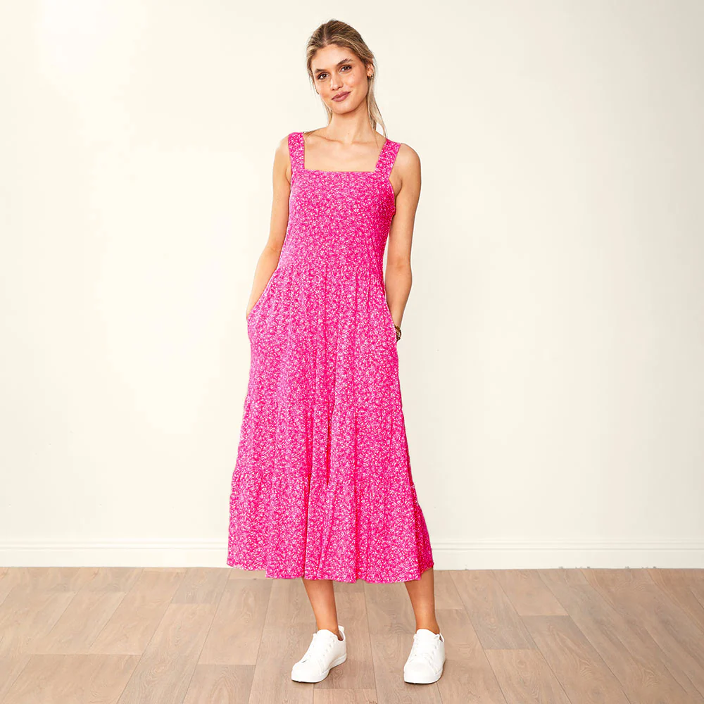Diana Dress (Fuchsia) - Image 3