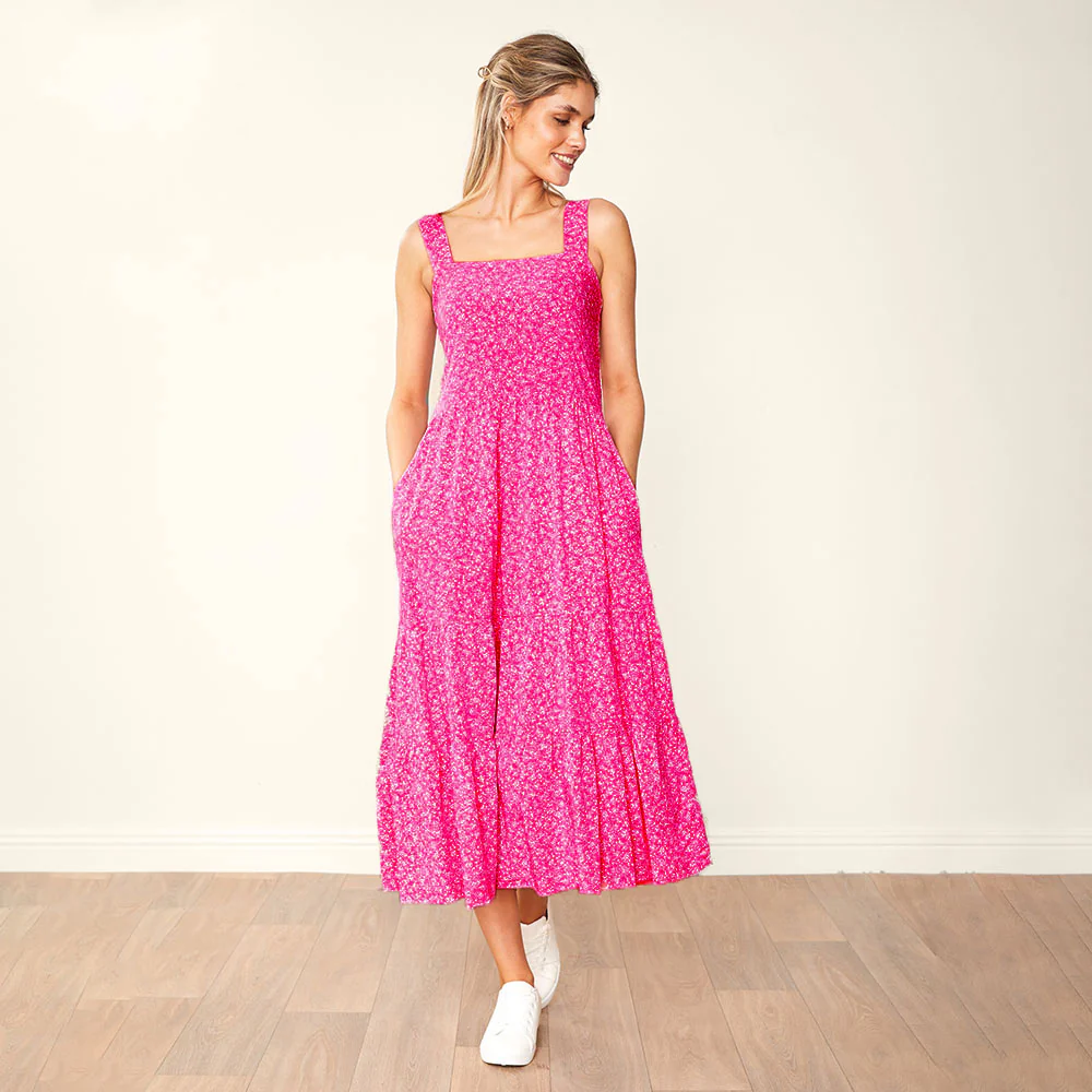 Diana Dress (Fuchsia) - Image 4
