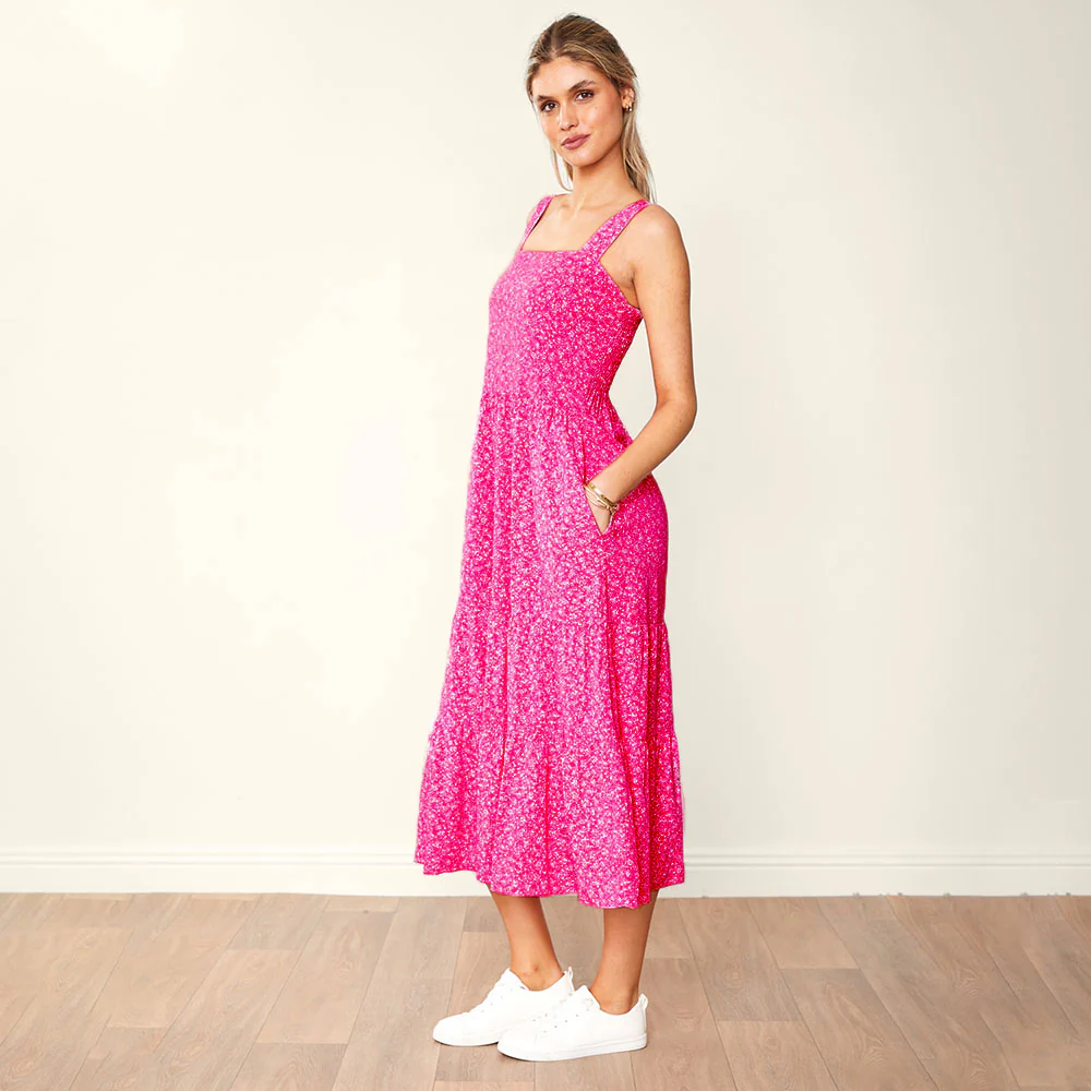 Diana Dress (Fuchsia) - Image 5