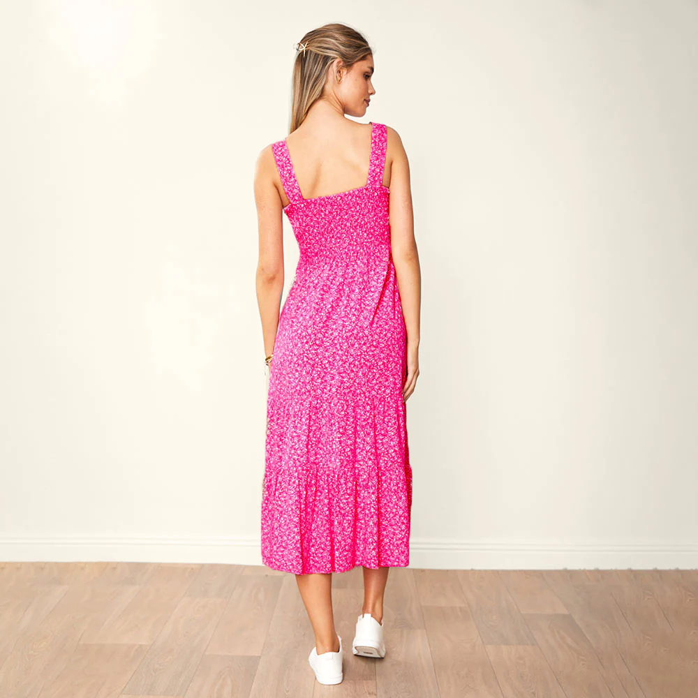 Diana Dress (Fuchsia) - Image 6