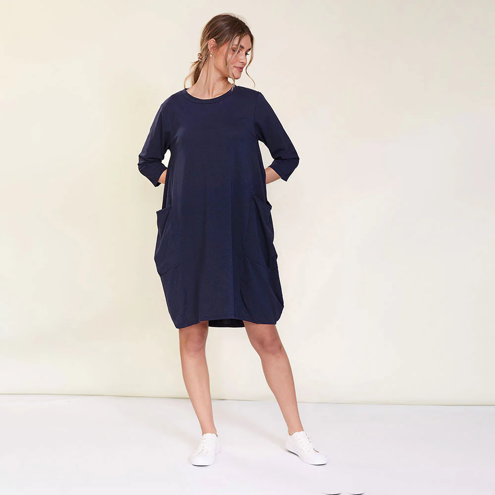 Dion Dress (Navy) - Image 3