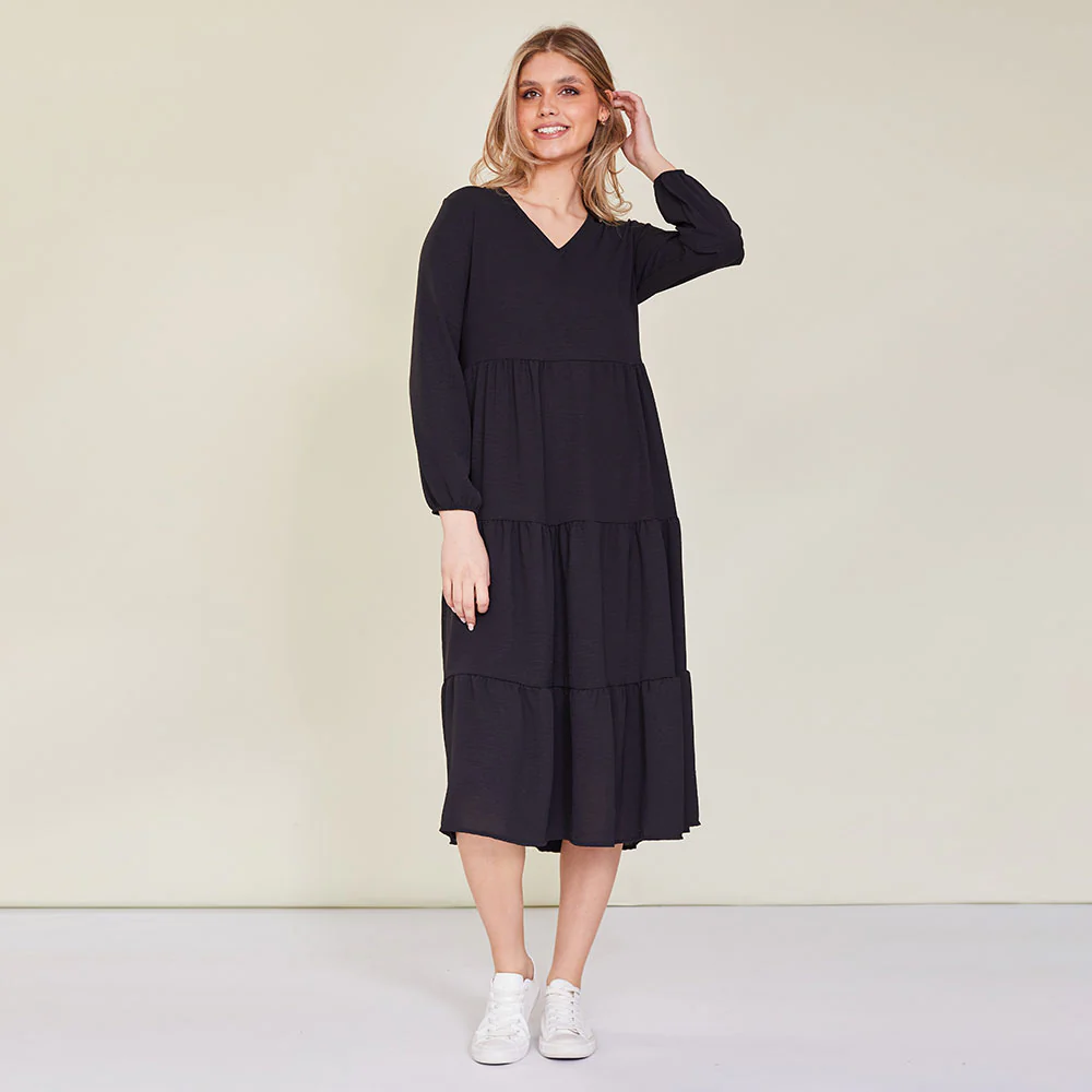 Sofia Dress (Black) - Image 3