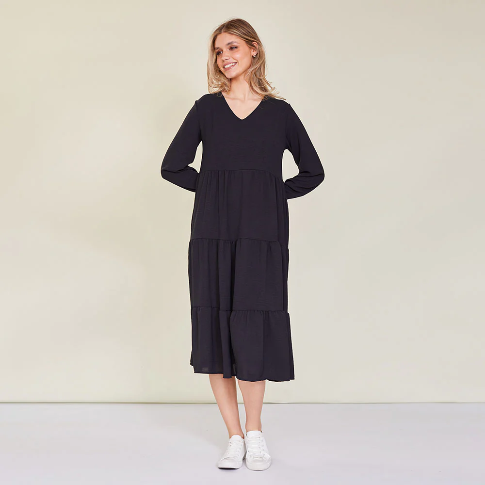 Sofia Dress (Black) - Image 4