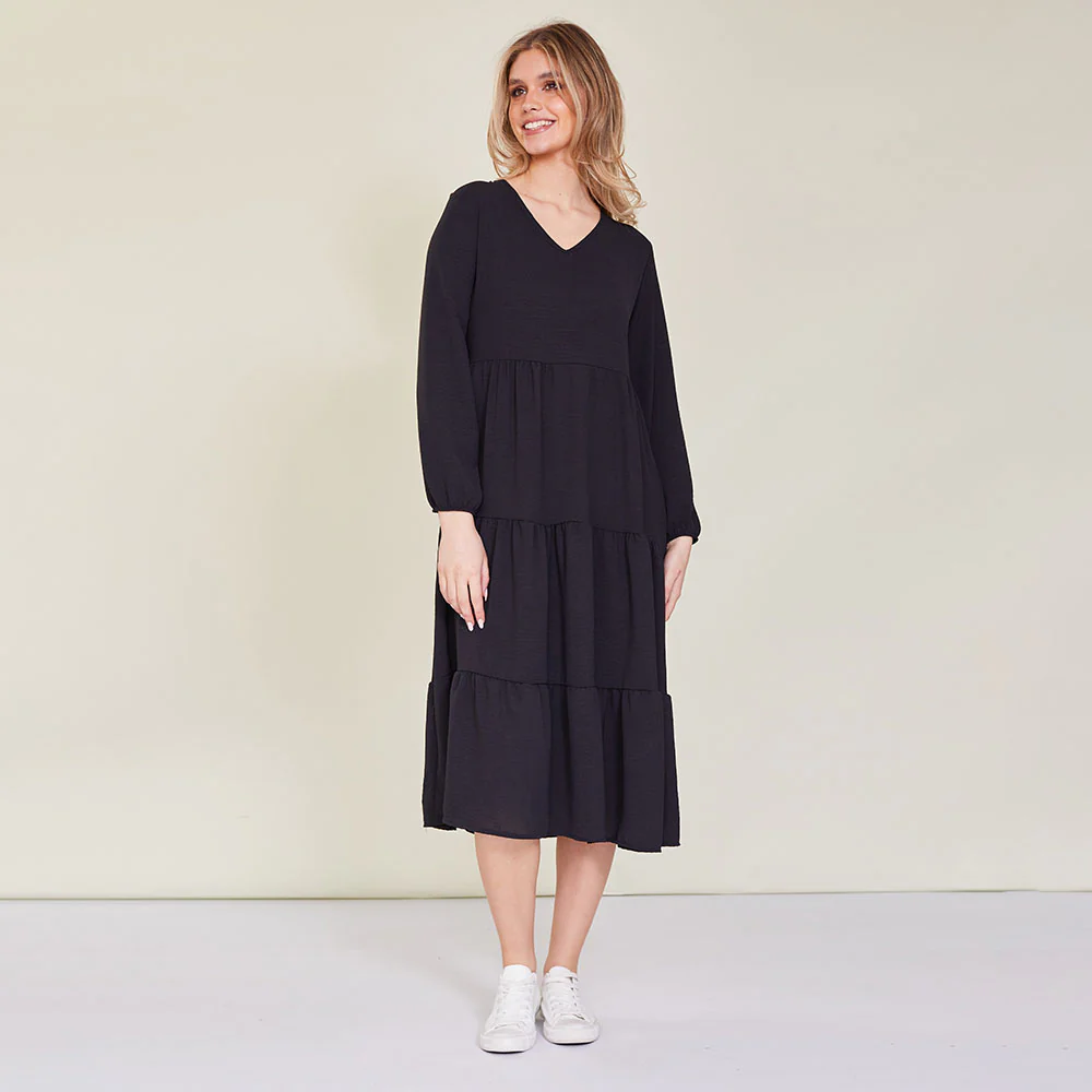 Sofia Dress (Black) - Image 6