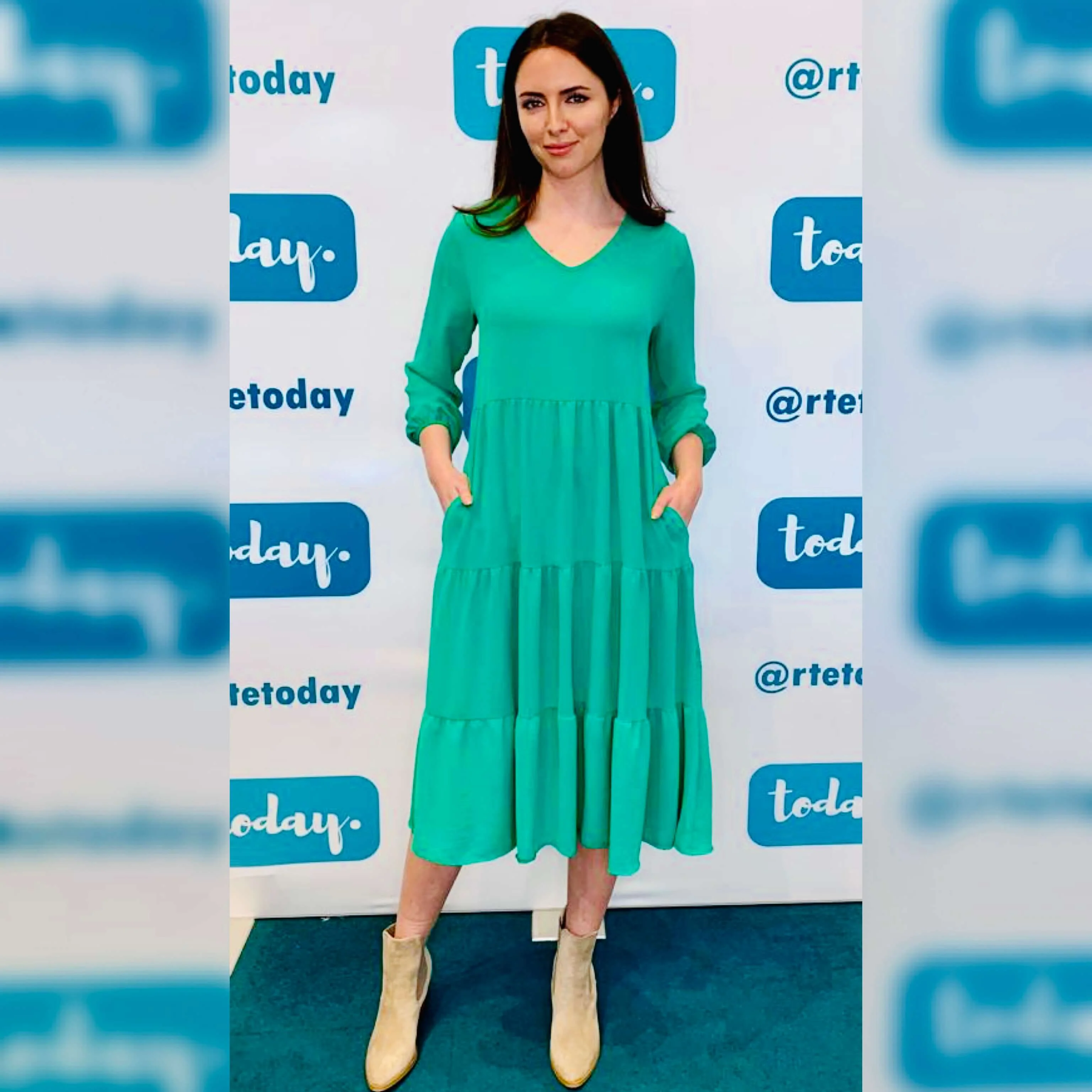 Sofia Dress (Green) - Image 2