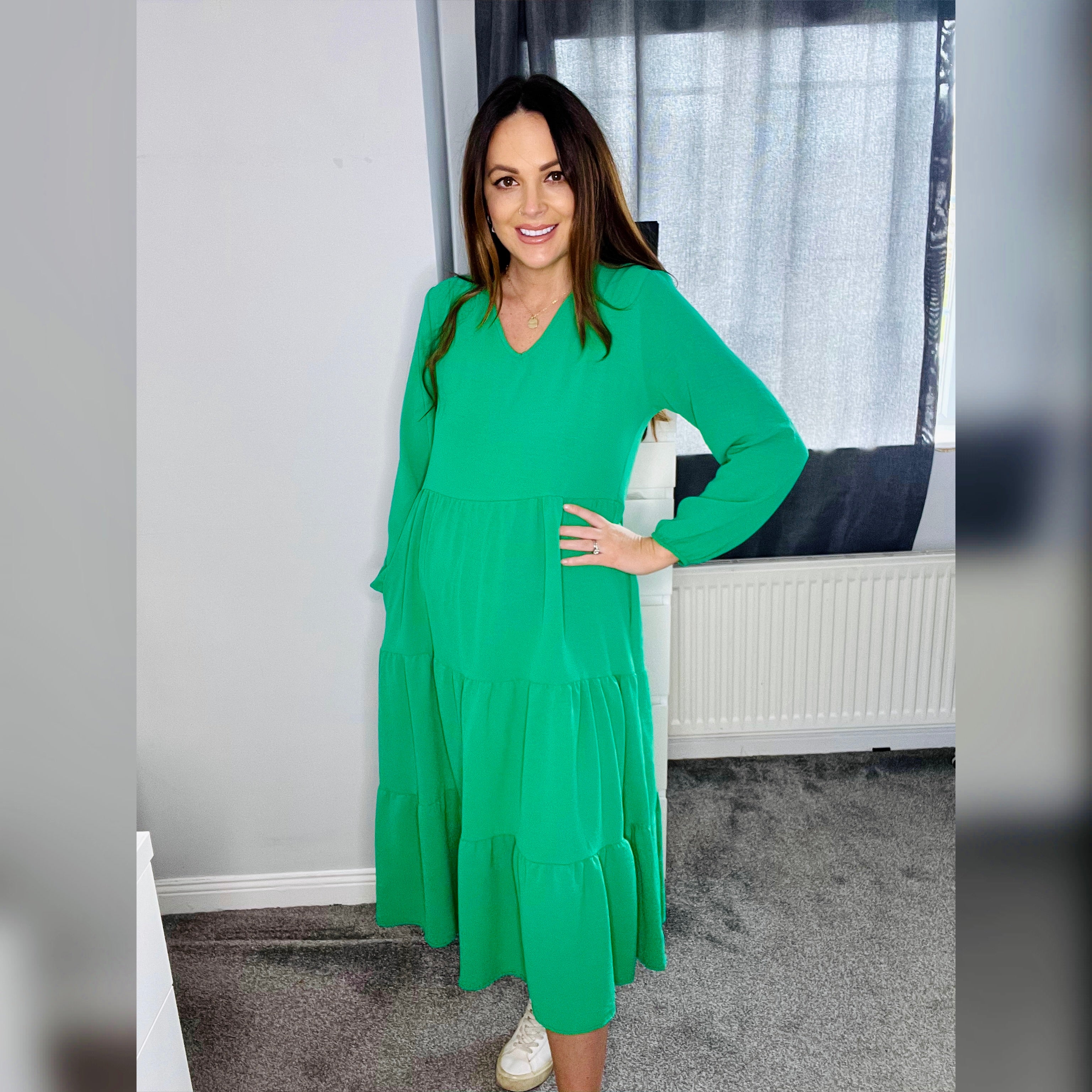 Sofia Dress (Green) - Image 4