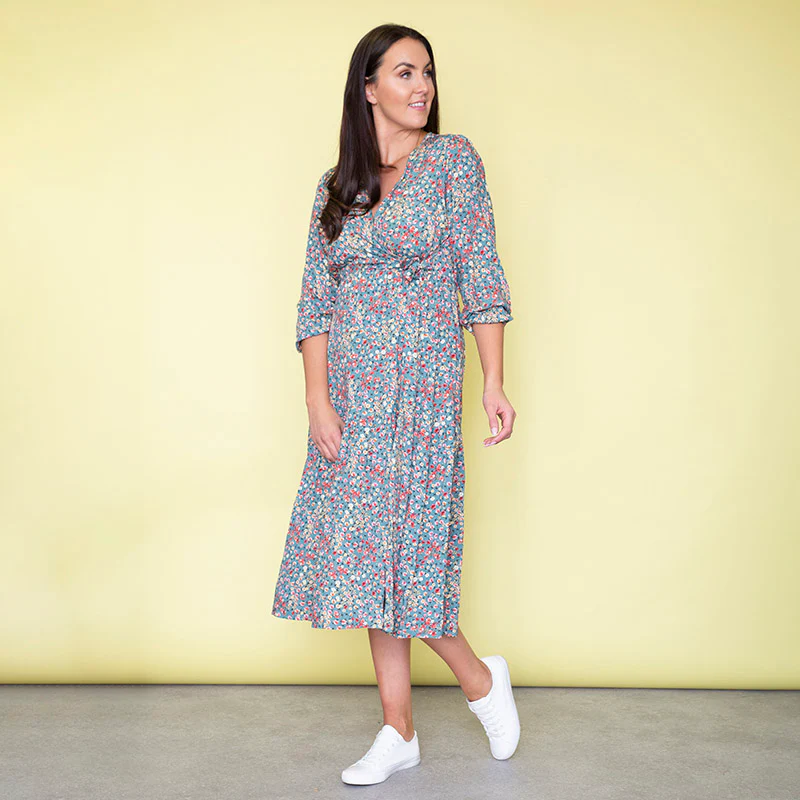 Lola Floral Dress (Sage) - Image 3