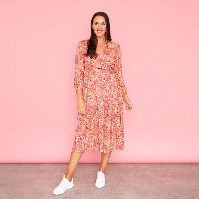 Lola Floral Dress (Rose)