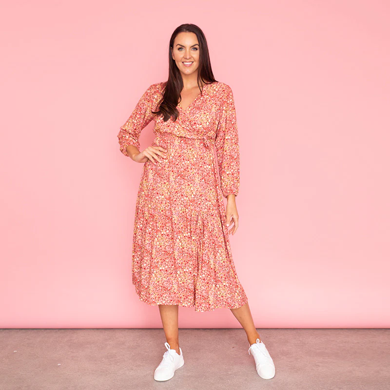 Lola Floral Dress (Rose) - Image 2
