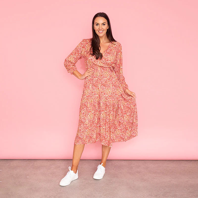 Lola Floral Dress (Rose) - Image 3