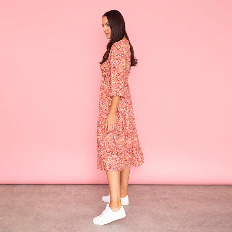 Lola Floral Dress (Rose) - Image 5
