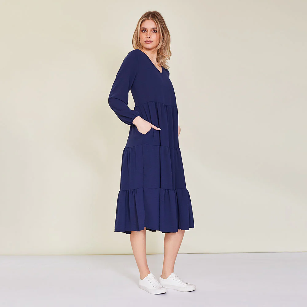 Sofia Dress (Navy) - Image 3