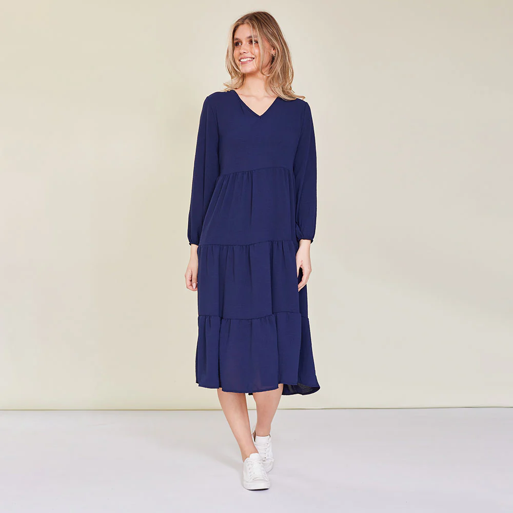 Sofia Dress (Navy) - Image 4