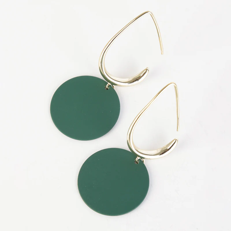 Doria Drop Earring (Forrest Green) - Image 2