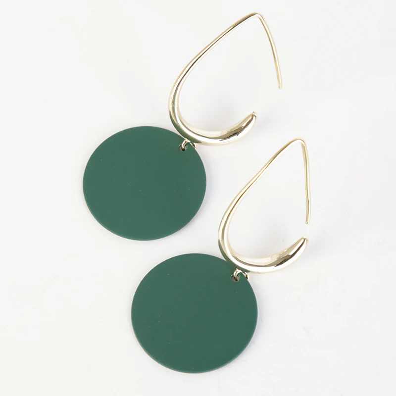 Doria Drop Earring (Forrest Green) - Image 4