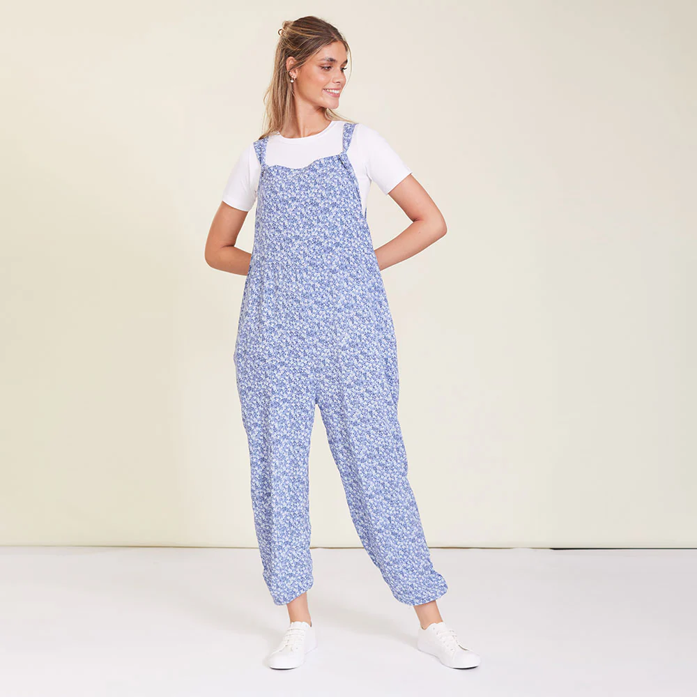 Eden Jumpsuit (Blue Floral) - Image 2