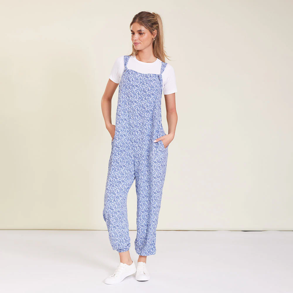 Eden Jumpsuit (Blue Floral) - Image 3