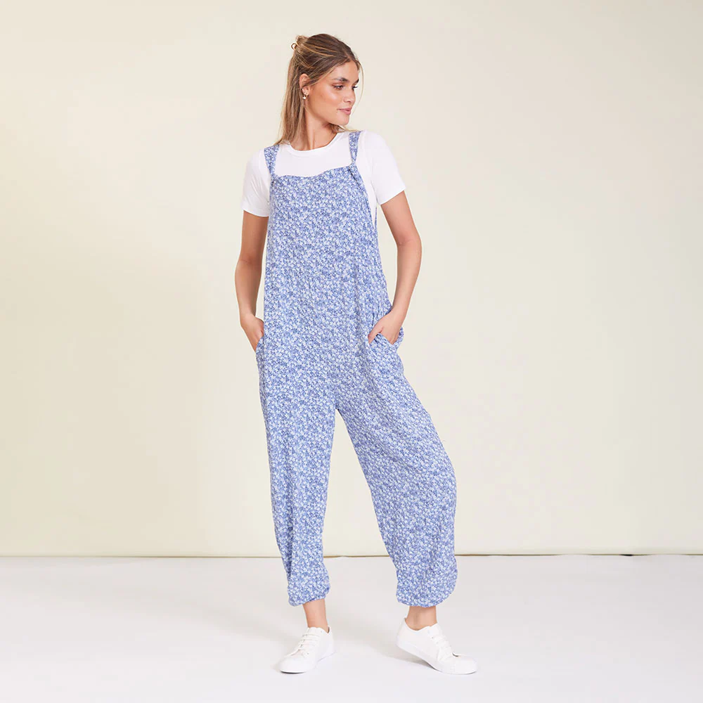 Eden Jumpsuit (Blue Floral) - Image 4