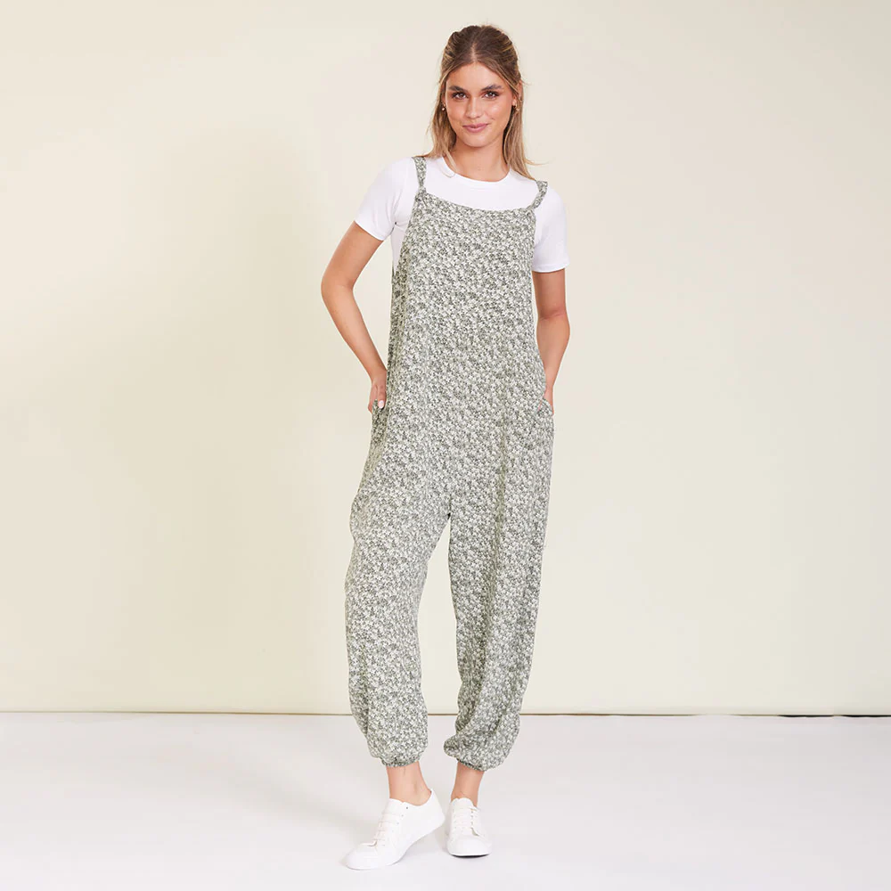 Eden Jumpsuit (Khaki Floral) - Image 6