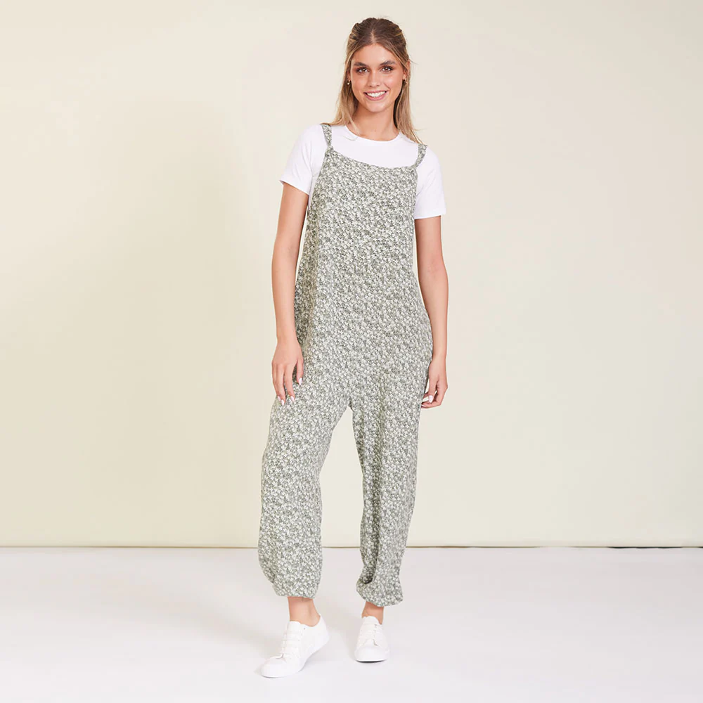 Eden Jumpsuit (Khaki Floral) - Image 8