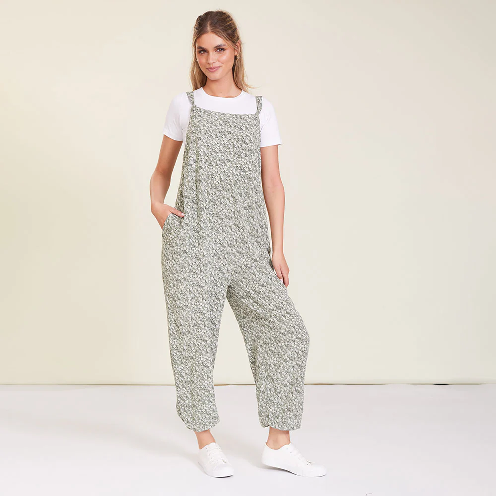 Eden Jumpsuit (Khaki Floral) - Image 9