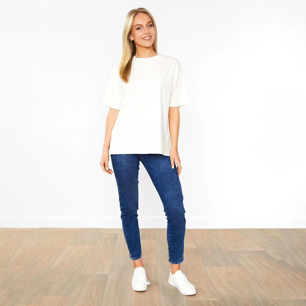 Elle Top  Cream &  Baby Blue (2 for €35) - Image 2