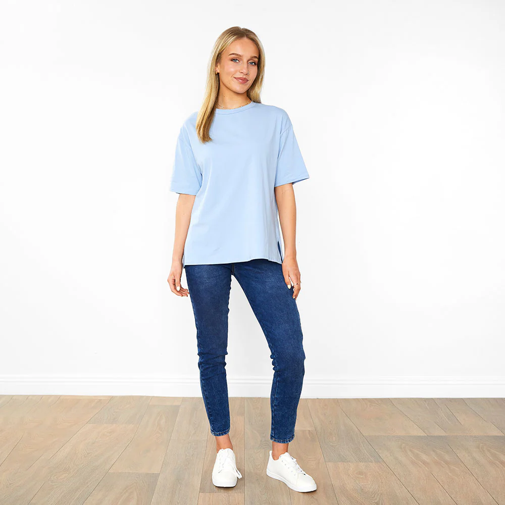 Elle Top  Cream &  Baby Blue (2 for €35) - Image 7