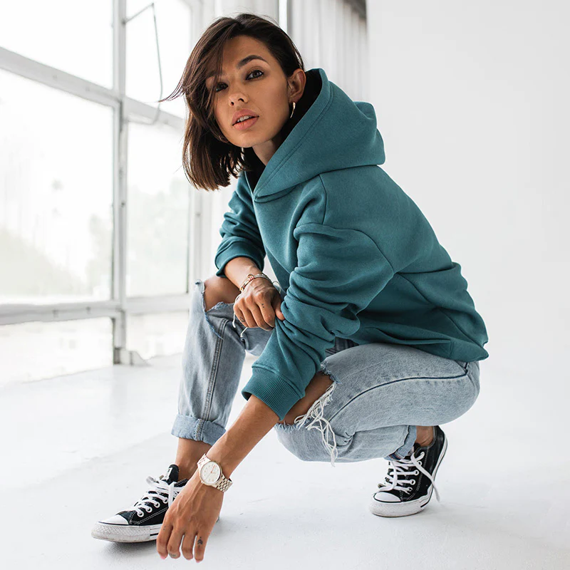 Ellie Oversized Hoody (Teal) - Image 2