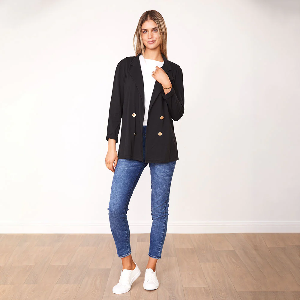 Elliott Blazer (Camel & Black) - Image 3