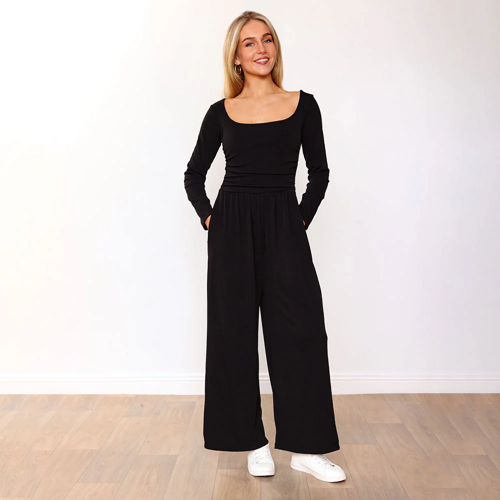 Elton Jumpsuit (Black) - Image 7
