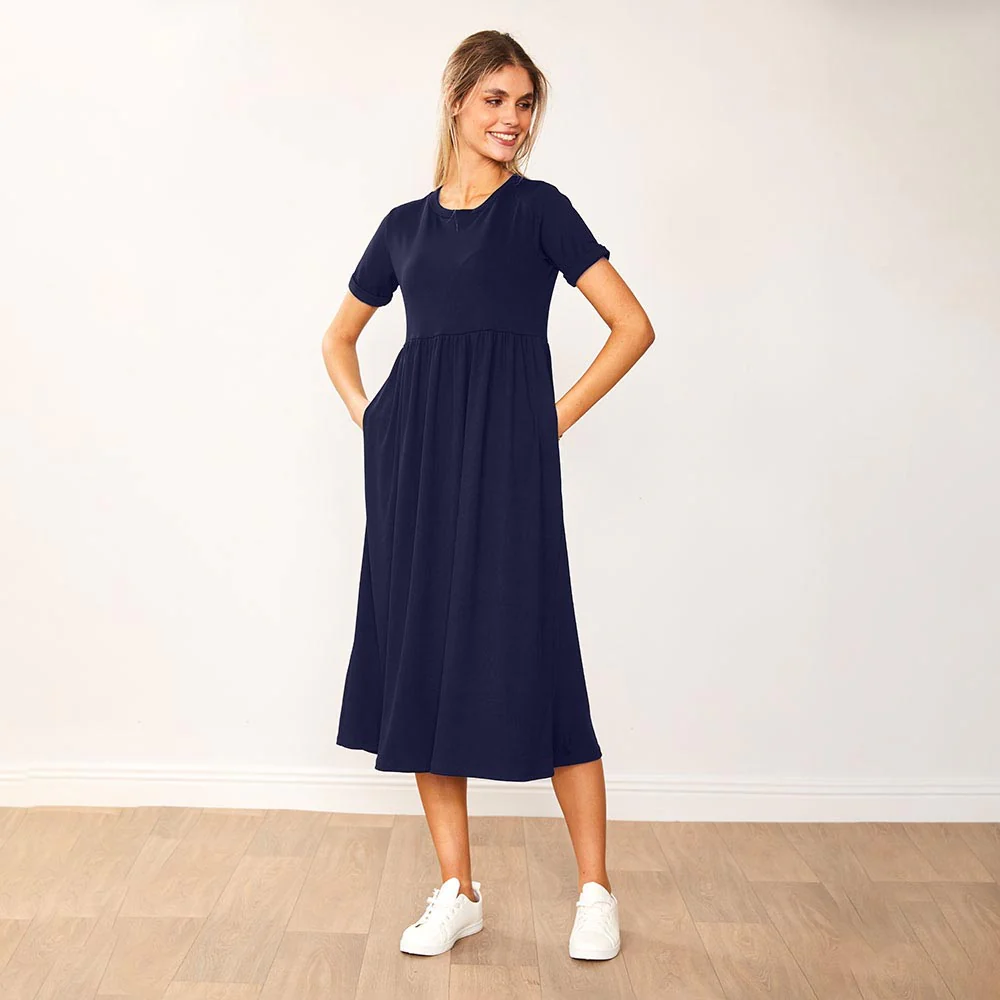 Ely Dress (Navy) - Image 2