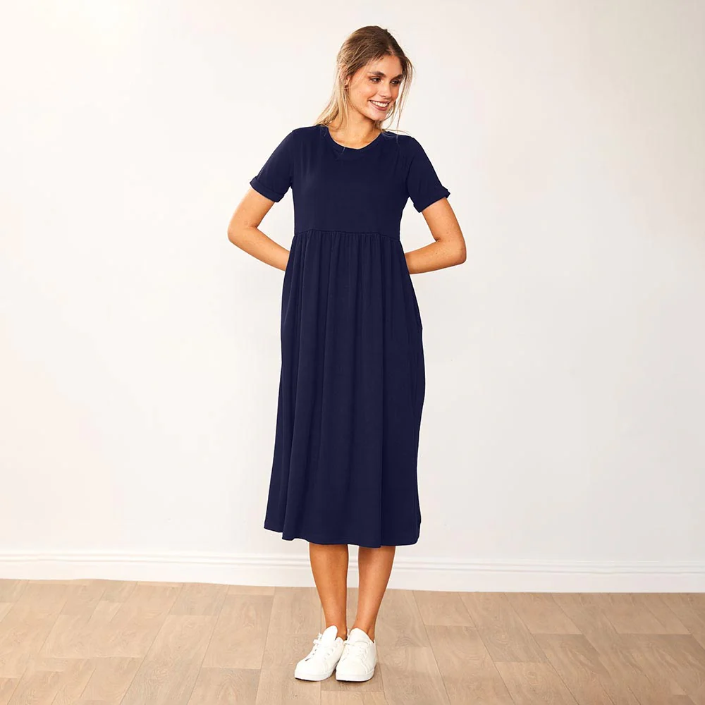 Ely Dress (Navy) - Image 5