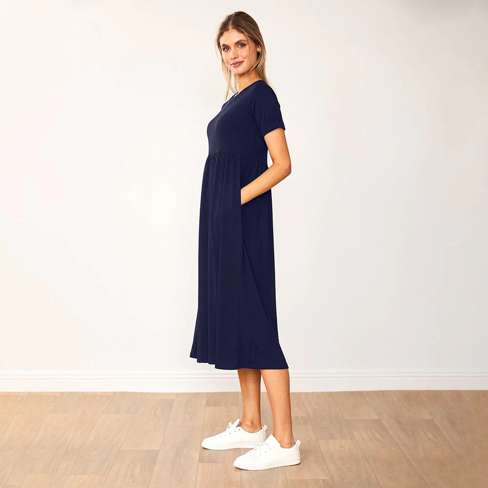 Ely Dress (Navy) - Image 6