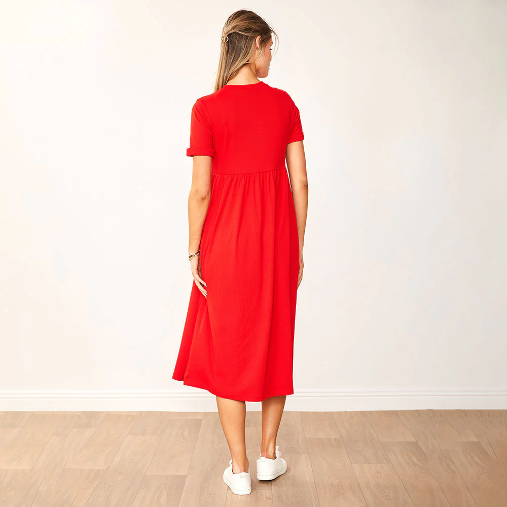 Ely Dress (Red) - Image 10