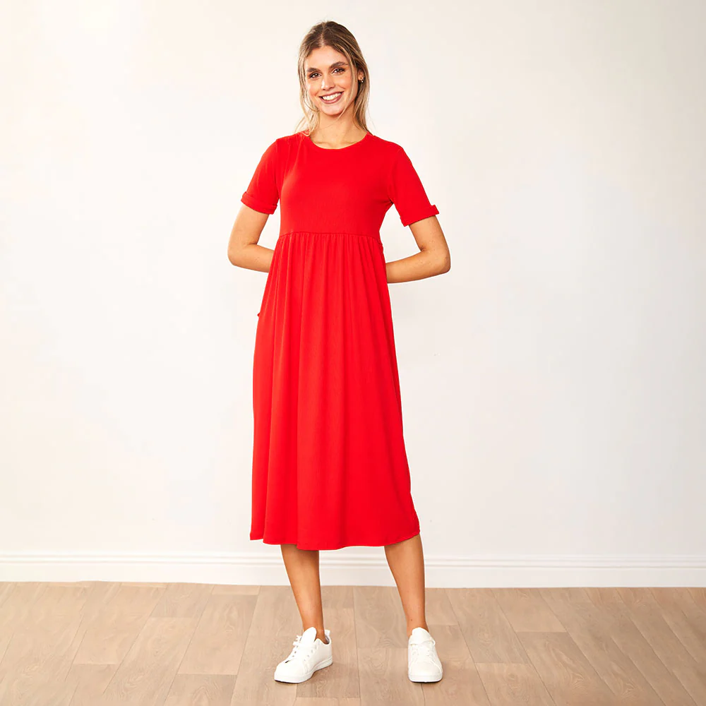 Ely Dress (Red) - Image 2