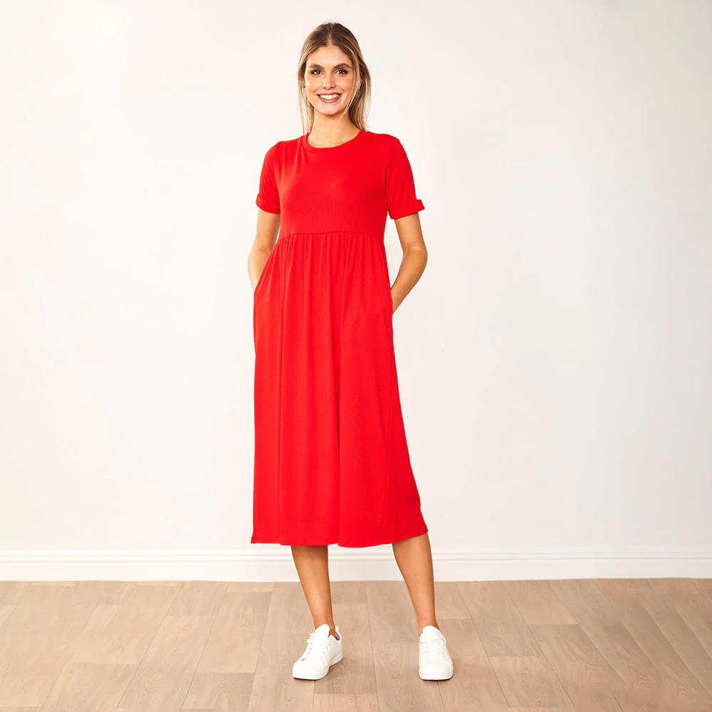 Ely Dress (Red) - Image 3