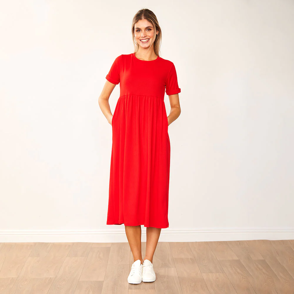 Ely Dress (Red) - Image 4