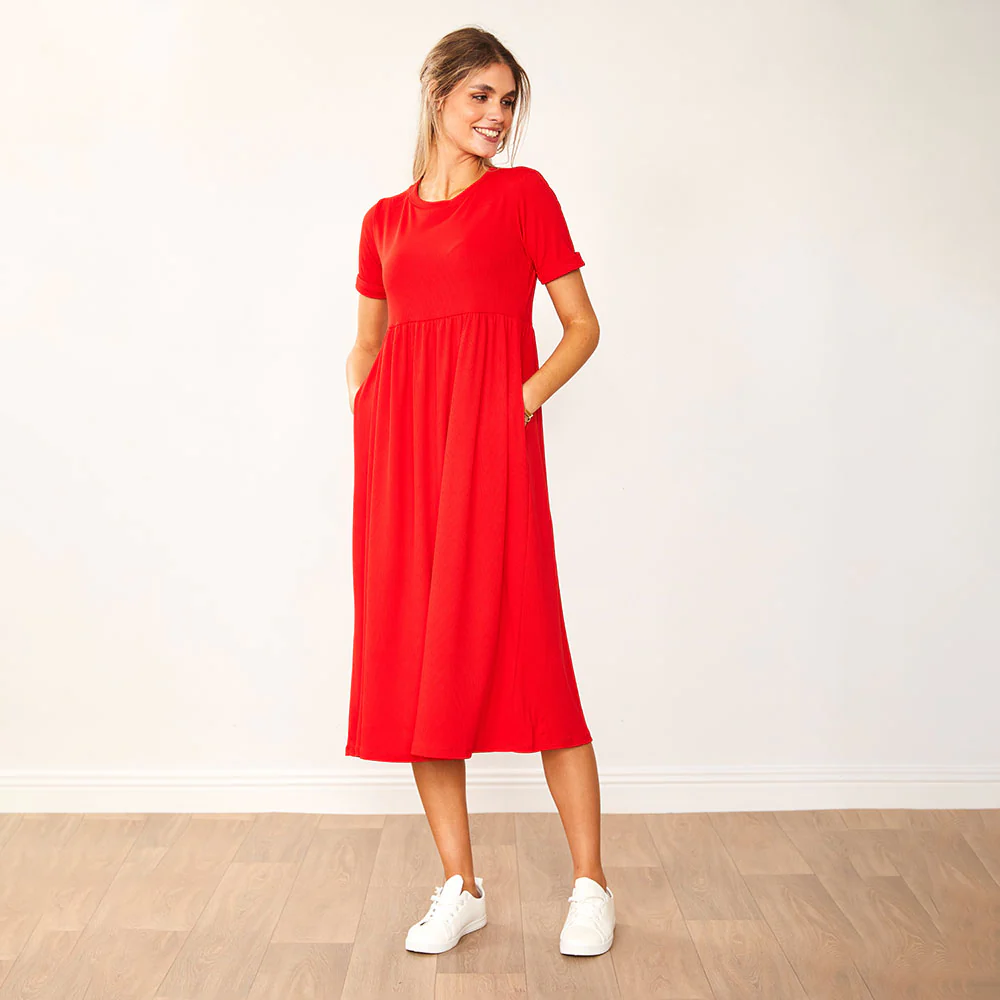 Ely Dress (Red) - Image 5