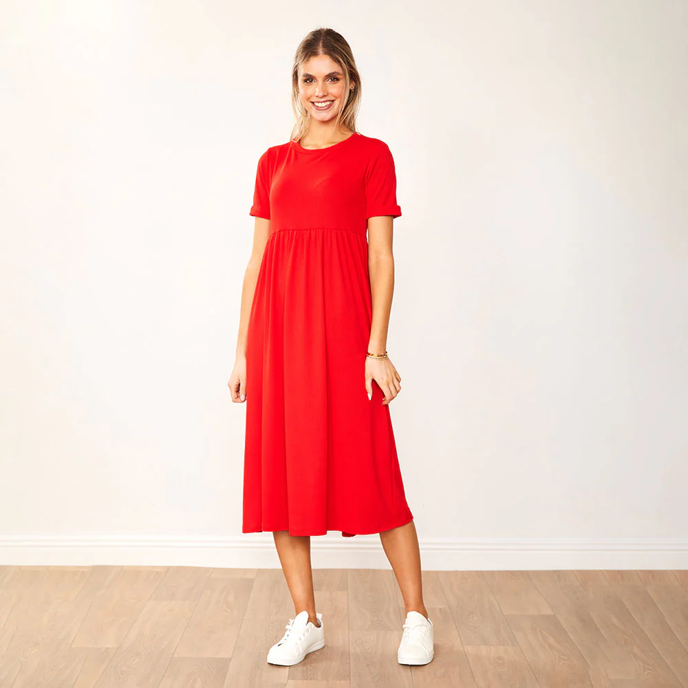 Ely Dress (Red) - Image 6