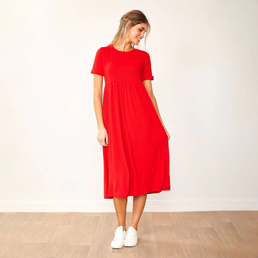 Ely Dress (Red) - Image 7
