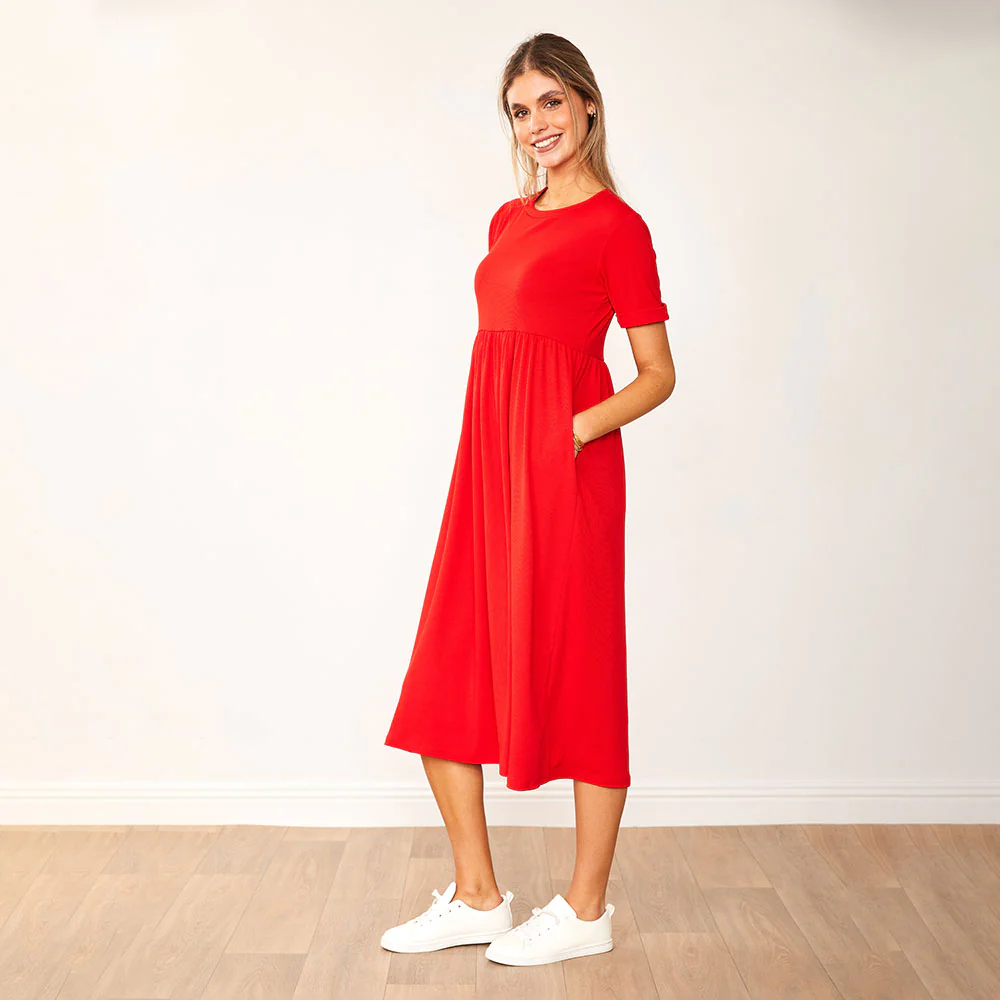 Ely Dress (Red) - Image 8