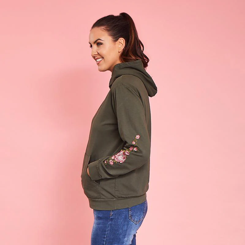 Zoey Hoody (Khaki) - Image 2