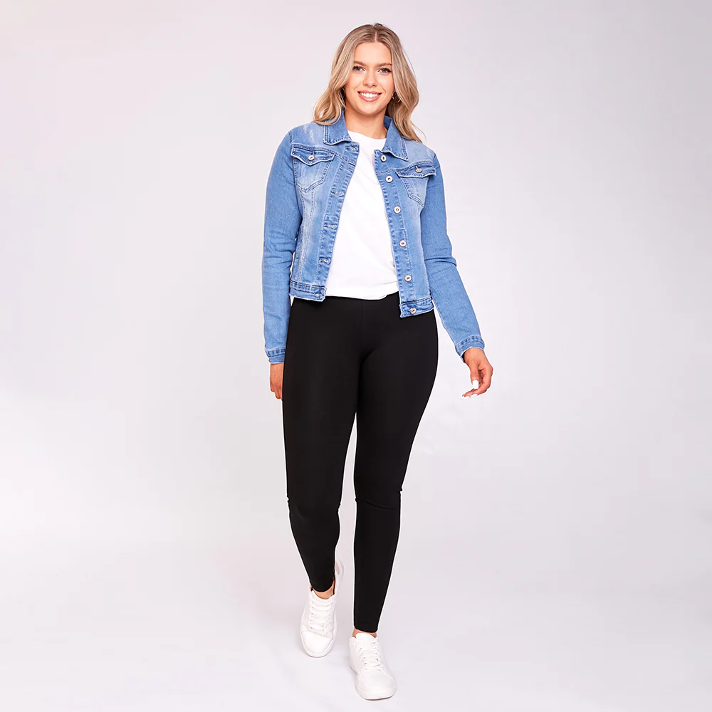 Emery Stretch Jacket (Denim) - Image 2
