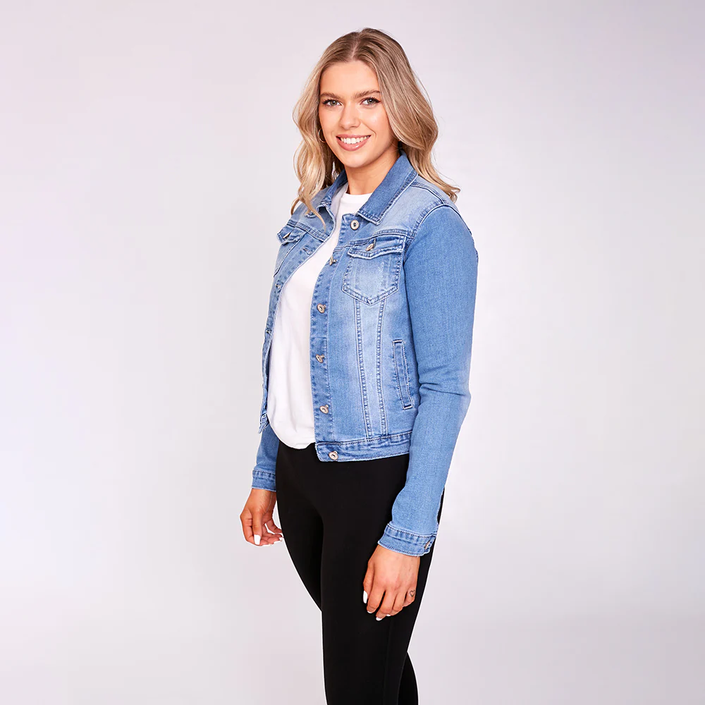 Emery Stretch Jacket (Denim) - Image 4