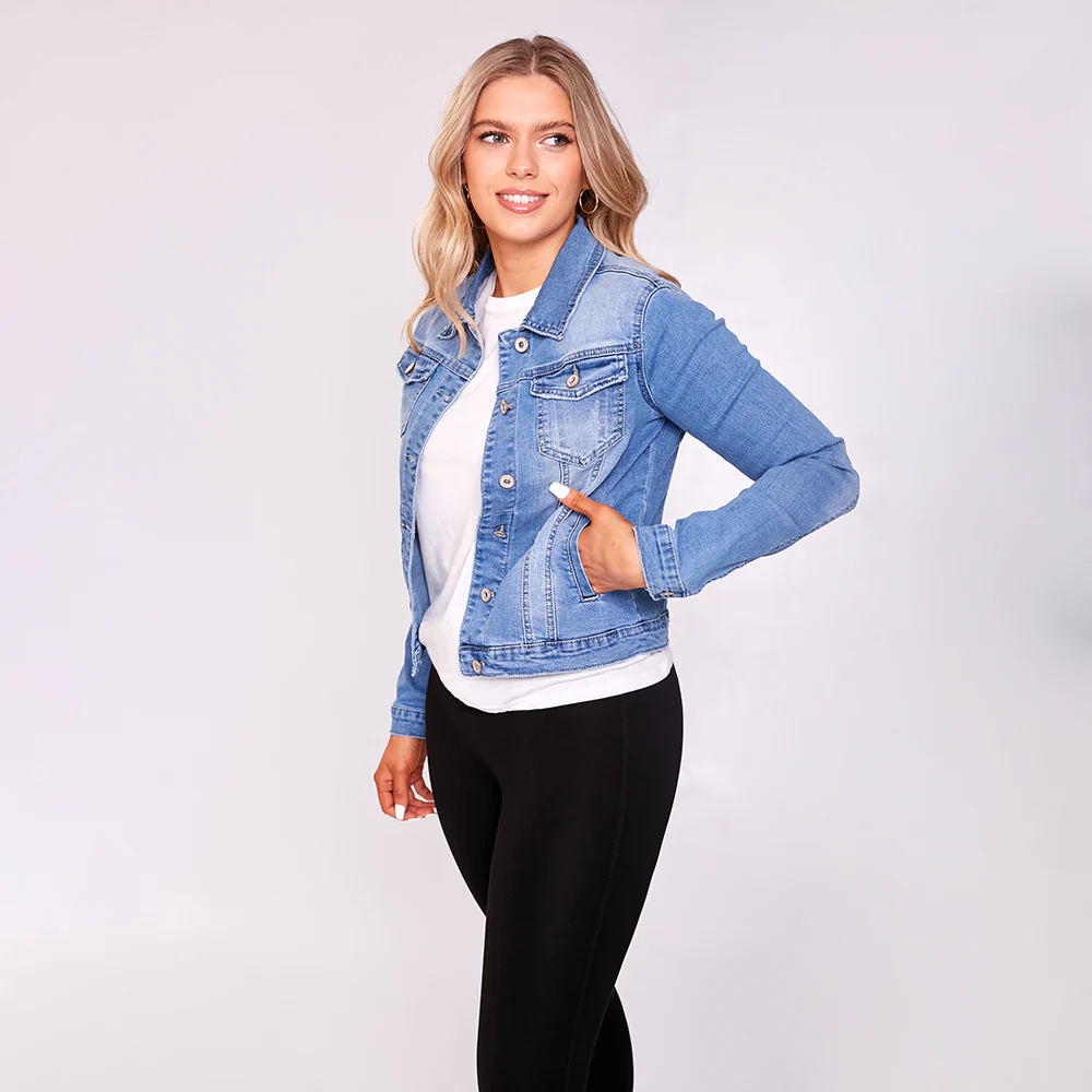 Emery Stretch Jacket (Denim) - Image 5