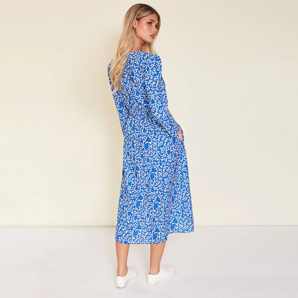 Emery Dress (Blue Floral) - Image 5