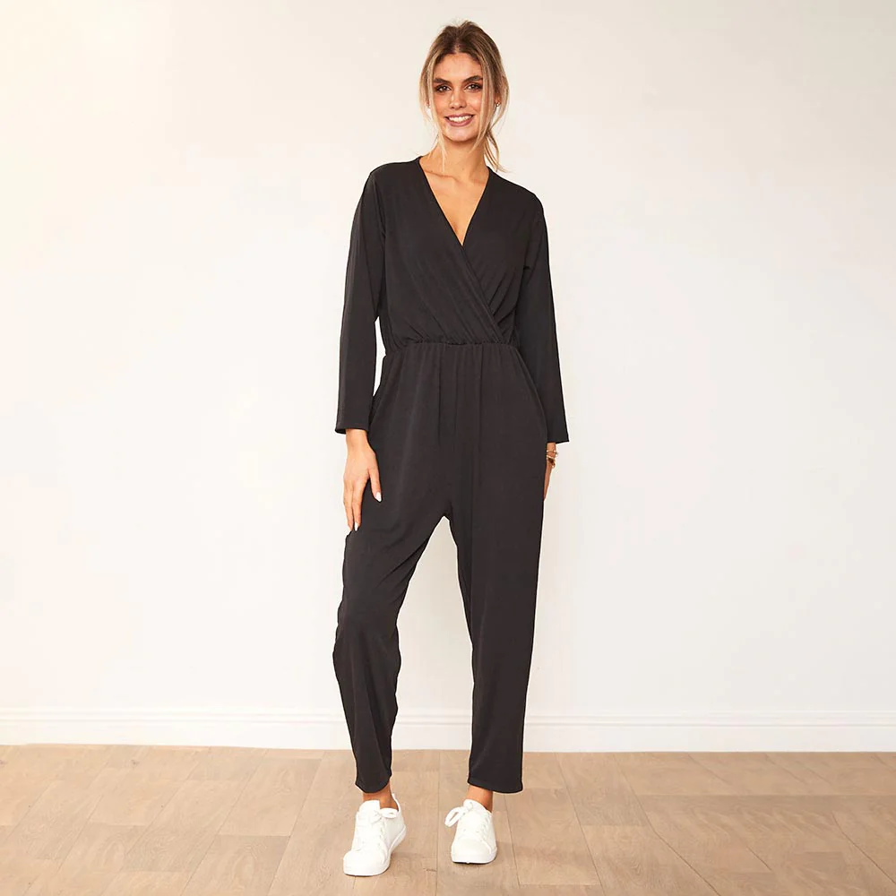 Emery Jumpsuit (Black) - Image 10